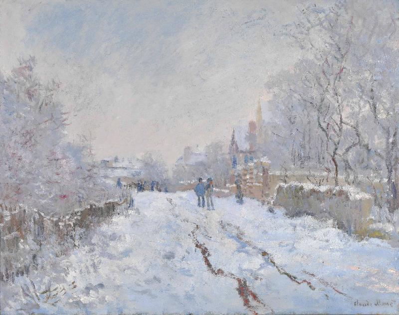 Claude Monet Snow at Argenteuil oil painting picture